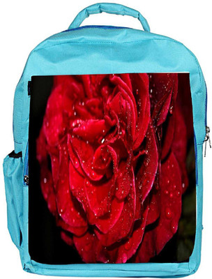 

Snoogg Eco Friendly Canvas Water On Red Rose Designer Backpack Rucksack School Travel Unisex Casual Canvas Bag Bookbag Satchel 5 L Backpack(Blue)