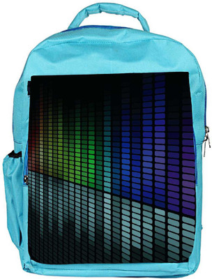 

Snoogg Eco Friendly Canvas Blue And Green Design Designer Backpack Rucksack School Travel Unisex Casual Canvas Bag Bookbag Satchel 5 L Backpack(Blue)