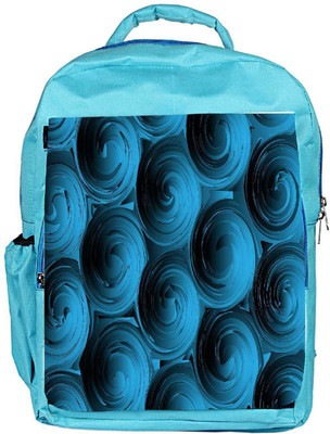 

Snoogg Eco Friendly Canvas Blue Spiral Backpack Rucksack School Travel Unisex Casual Canvas Bag Bookbag Satchel 5 L Backpack(Blue)