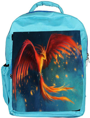 

Snoogg Eco Friendly Canvas Phoenix Fire Bird Designer Backpack Rucksack School Travel Unisex Casual Canvas Bag Bookbag Satchel 5 L Backpack(Blue)