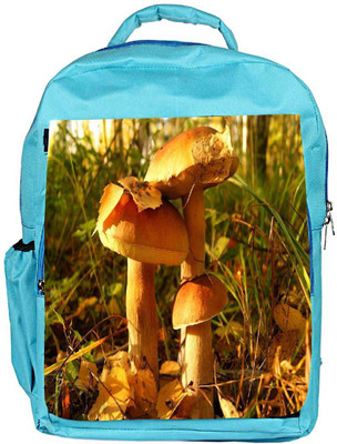 

Snoogg Eco Friendly Canvas Multiple Mushrrom Designer Backpack Rucksack School Travel Unisex Casual Canvas Bag Bookbag Satchel 5 L Backpack(Blue)