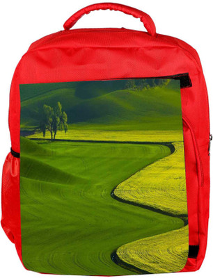 

Snoogg Eco Friendly Canvas Clean Park Designer Backpack Rucksack School Travel Unisex Casual Canvas Bag Bookbag Satchel 5 L Backpack(Red)