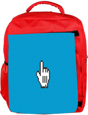 

Snoogg Eco Friendly Canvas Yoo Yoo Designer Backpack Rucksack School Travel Unisex Casual Canvas Bag Bookbag Satchel 5 L Backpack(Red)