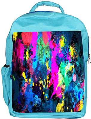 

Snoogg Eco Friendly Canvas Splash Paint Job Backpack Rucksack School Travel Unisex Casual Canvas Bag Bookbag Satchel 5 L Backpack(Blue)