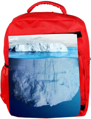 

Snoogg Eco Friendly Canvas Blue Sea With White Mountain Designer Backpack Rucksack School Travel Unisex Casual Canvas Bag Bookbag Satchel 5 L Backpack(Red)