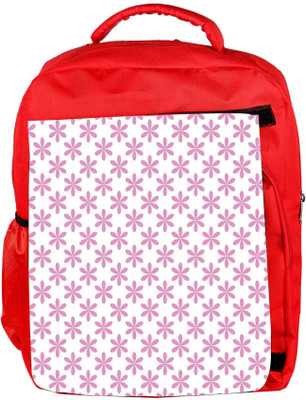 

Snoogg Eco Friendly Canvas Colorful Mixed Circles Designer Backpack Rucksack School Travel Unisex Casual Canvas Bag Bookbag Satchel 5 L Backpack(Red)