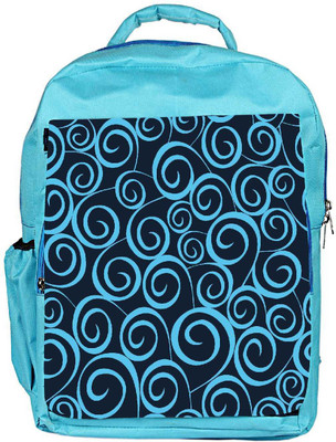 

Snoogg Eco Friendly Canvas Blue Pattern Designer Backpack Rucksack School Travel Unisex Casual Canvas Bag Bookbag Satchel 5 L Backpack(Blue)