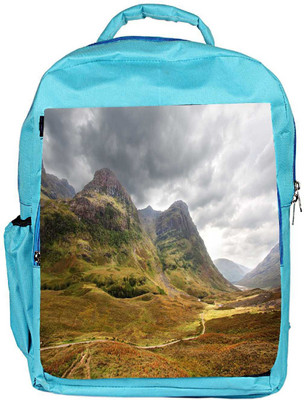 

Snoogg Eco Friendly Canvas Black Clouds Designer Backpack Rucksack School Travel Unisex Casual Canvas Bag Bookbag Satchel 5 L Backpack(Blue)