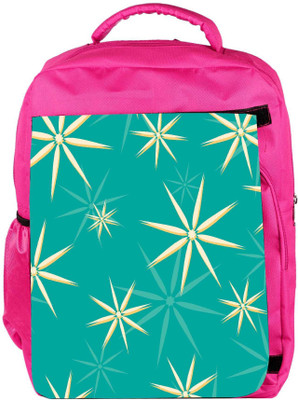 

Snoogg Eco Friendly Canvas Abstract White Blue Pattern Designer Backpack Rucksack School Travel Unisex Casual Canvas Bag Bookbag Satchel 5 L Backpack(Pink)