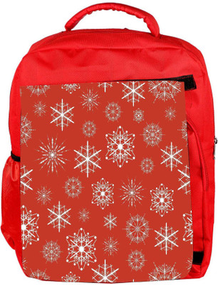 

Snoogg Eco Friendly Canvas White Pattern Red Designer Backpack Rucksack School Travel Unisex Casual Canvas Bag Bookbag Satchel 5 L Backpack(Red)