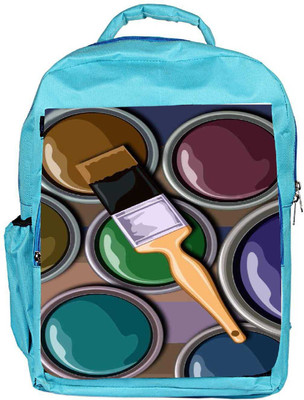 

Snoogg Eco Friendly Canvas Oil Painter 2452 Backpack Rucksack School Travel Unisex Casual Canvas Bag Bookbag Satchel 5 L Backpack(Blue)