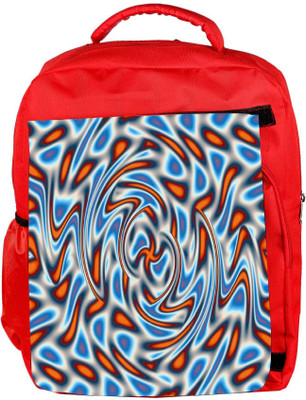 

Snoogg Eco Friendly Canvas Abstract Patterned Design Designer Backpack Rucksack School Travel Unisex Casual Canvas Bag Bookbag Satchel 5 L Backpack(Red)