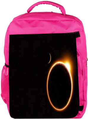 

Snoogg Eco Friendly Canvas Black Solar Designer Backpack Rucksack School Travel Unisex Casual Canvas Bag Bookbag Satchel 5 L Backpack(Pink)