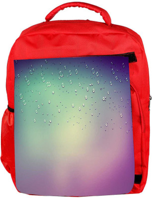 

Snoogg Eco Friendly Canvas Bubbles On The Top Designer Backpack Rucksack School Travel Unisex Casual Canvas Bag Bookbag Satchel 5 L Backpack(Red)