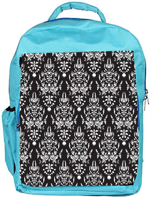 

Snoogg Eco Friendly Canvas White Pattern Designer Backpack Rucksack School Travel Unisex Casual Canvas Bag Bookbag Satchel 5 L Backpack(Blue)