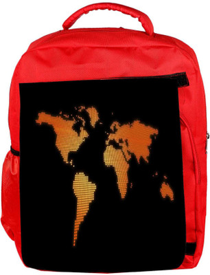 

Snoogg Eco Friendly Canvas Blue Map Designer Backpack Rucksack School Travel Unisex Casual Canvas Bag Bookbag Satchel 5 L Backpack(Red)