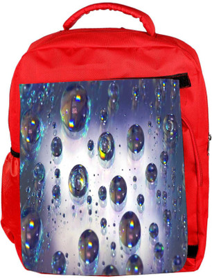 

Snoogg Eco Friendly Canvas Abstract Water Bubbles Backpack Rucksack School Travel Unisex Casual Canvas Bag Bookbag Satchel 5 L Backpack(Red)