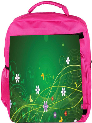 

Snoogg Eco Friendly Canvas Minimal Pretty Design Backpack Rucksack School Travel Unisex Casual Canvas Bag Bookbag Satchel 5 L Backpack(Pink)