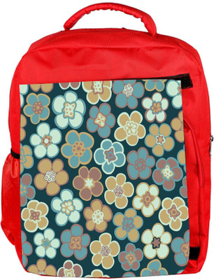 

Snoogg Eco Friendly Canvas Seamless Floral Pattern Flowers Texture Daisy Backpack Rucksack School Travel Unisex Casual Canvas Bag Bookbag Satchel 5 L Backpack(Red)