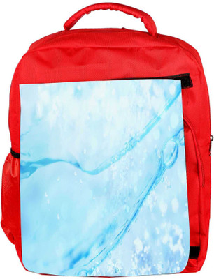 

Snoogg Eco Friendly Canvas Water Drops Designer Backpack Rucksack School Travel Unisex Casual Canvas Bag Bookbag Satchel 5 L Backpack(Red)