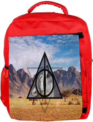 

Snoogg Eco Friendly Canvas Universe Wolf Backpack Rucksack School Travel Unisex Casual Canvas Bag Bookbag Satchel 5 L Backpack(Red)