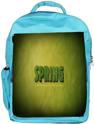 

Snoogg Eco Friendly Canvas Spring Designer Backpack Rucksack School Travel Unisex Casual Canvas Bag Bookbag Satchel 5 L Backpack(Blue)