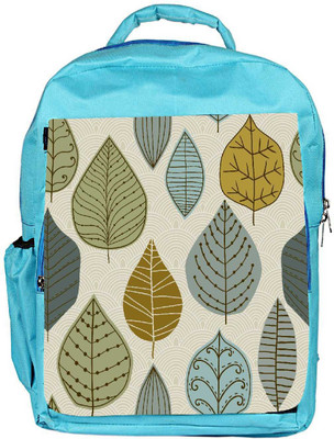 

Snoogg Eco Friendly Canvas Standing Leaves Designer Backpack Rucksack School Travel Unisex Casual Canvas Bag Bookbag Satchel 5 L Backpack(Blue)
