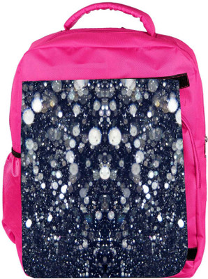 

Snoogg Eco Friendly Canvas Glitter Night Backpack Rucksack School Travel Unisex Casual Canvas Bag Bookbag Satchel 5 L Backpack(Pink)