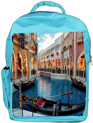 

Snoogg Eco Friendly Canvas Abstract Boat Designer Backpack Rucksack School Travel Unisex Casual Canvas Bag Bookbag Satchel 5 L Backpack(Blue)