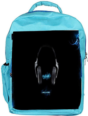 

Snoogg Eco Friendly Canvas Live For Music Designer Backpack Rucksack School Travel Unisex Casual Canvas Bag Bookbag Satchel 5 L Backpack(Blue)