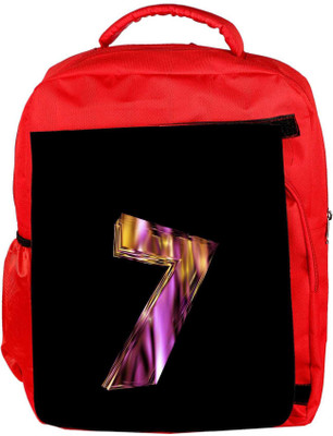 

Snoogg Eco Friendly Canvas Flaming 3D Letter Backpack Rucksack School Travel Unisex Casual Canvas Bag Bookbag Satchel 5 L Backpack(Red)