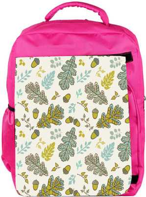 

Snoogg Eco Friendly Canvas Colorful Nuts Designer Backpack Rucksack School Travel Unisex Casual Canvas Bag Bookbag Satchel 5 L Backpack(Pink)