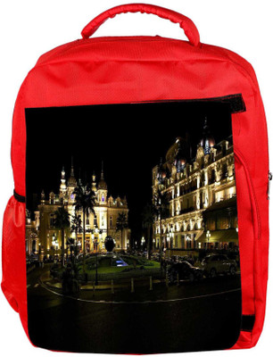 

Snoogg Eco Friendly Canvas Palace At Night Designer Backpack Rucksack School Travel Unisex Casual Canvas Bag Bookbag Satchel 5 L Backpack(Red)