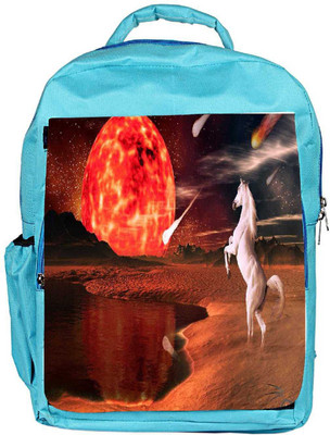 

Snoogg Eco Friendly Canvas White Horse Designer Backpack Rucksack School Travel Unisex Casual Canvas Bag Bookbag Satchel 5 L Backpack(Blue)