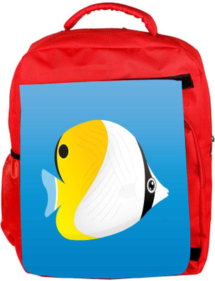 

Snoogg Eco Friendly Canvas A Vector Illustration Of A Yellow Backpack Rucksack School Travel Unisex Casual Canvas Bag Bookbag Satchel 5 L Backpack(Red)