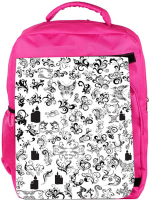 

Snoogg Eco Friendly Canvas Pattern Butterflies Designer Backpack Rucksack School Travel Unisex Casual Canvas Bag Bookbag Satchel 5 L Backpack(Pink)