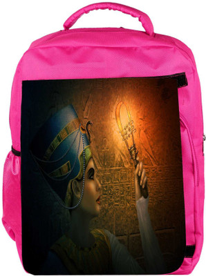 

Snoogg Eco Friendly Canvas Cleopatra Digital Designer Backpack Rucksack School Travel Unisex Casual Canvas Bag Bookbag Satchel 5 L Backpack(Pink)