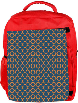 

Snoogg Eco Friendly Canvas Abstract Orange Pattern Designer Backpack Rucksack School Travel Unisex Casual Canvas Bag Bookbag Satchel 5 L Backpack(Red)