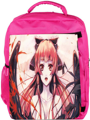 

Snoogg Eco Friendly Canvas Over The Magic Designer Backpack Rucksack School Travel Unisex Casual Canvas Bag Bookbag Satchel 5 L Backpack(Pink)