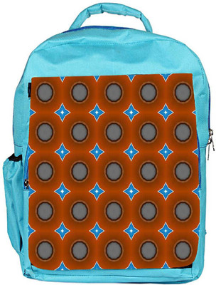

Snoogg Eco Friendly Canvas Blue Stars Brown Pattern Designer Backpack Rucksack School Travel Unisex Casual Canvas Bag Bookbag Satchel 5 L Backpack(Blue)