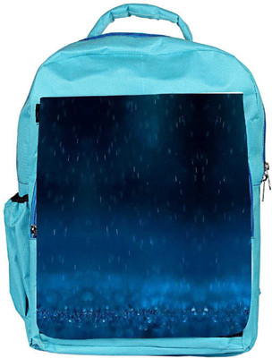 

Snoogg Eco Friendly Canvas Blue Rain Backpack Rucksack School Travel Unisex Casual Canvas Bag Bookbag Satchel 5 L Backpack(Blue)