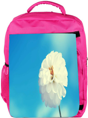 

Snoogg Eco Friendly Canvas Beautiful Flower Images Designer Backpack Rucksack School Travel Unisex Casual Canvas Bag Bookbag Satchel 5 L Backpack(Pink)