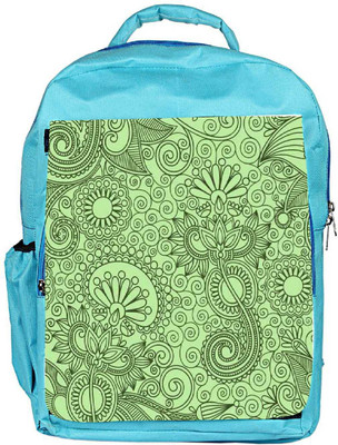 

Snoogg Eco Friendly Canvas Fabric Pattern Light Green Backpack Rucksack School Travel Unisex Casual Canvas Bag Bookbag Satchel 5 L Backpack(Blue)