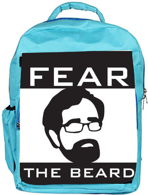 

Snoogg Eco Friendly Canvas Fear The Beard 2745 Backpack Rucksack School Travel Unisex Casual Canvas Bag Bookbag Satchel 5 L Backpack(Blue)