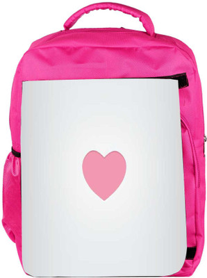 

Snoogg Eco Friendly Canvas Pink Heart Minimal Backpack Rucksack School Travel Unisex Casual Canvas Bag Bookbag Satchel 5 L Backpack(Pink)