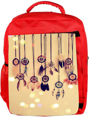 

Snoogg Eco Friendly Canvas Dream Catcher Days Backpack Rucksack School Travel Unisex Casual Canvas Bag Bookbag Satchel 5 L Backpack(Red)