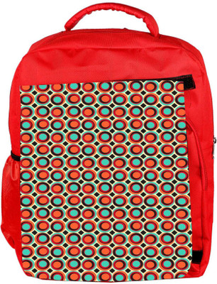 

Snoogg Eco Friendly Canvas Psy Circle Backpack Rucksack School Travel Unisex Casual Canvas Bag Bookbag Satchel 5 L Backpack(Red)