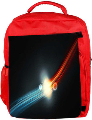 

Snoogg Eco Friendly Canvas Glowing Red And Blue Design Designer Backpack Rucksack School Travel Unisex Casual Canvas Bag Bookbag Satchel 5 L Backpack(Red)