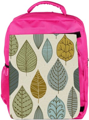 

Snoogg Eco Friendly Canvas Standing Leaves Designer Backpack Rucksack School Travel Unisex Casual Canvas Bag Bookbag Satchel 5 L Backpack(Pink)