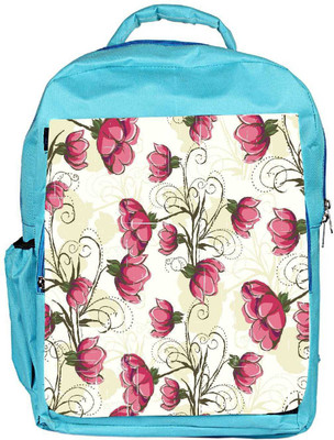 

Snoogg Eco Friendly Canvas Pattern Vector Element Backpack Rucksack School Travel Unisex Casual Canvas Bag Bookbag Satchel 5 L Backpack(Blue)